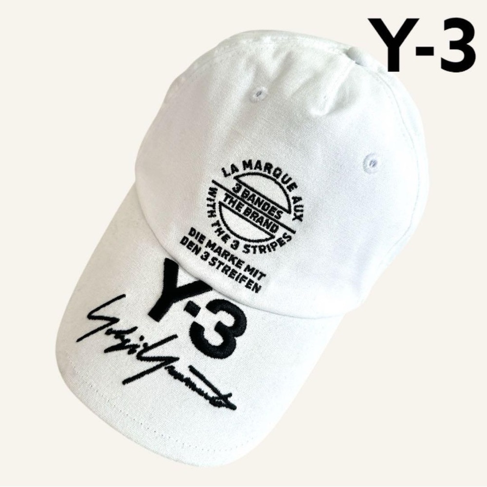 Y-3 Yohji Yamamoto white cap